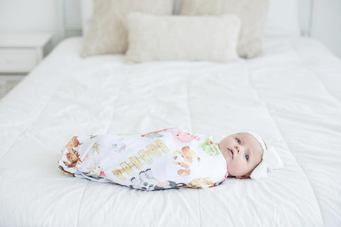 Cozy, Buttery Soft Stretchy Baby Swaddle Blanket for Newborns & Infants Breathable, Lightweight Wrap Gender Neutral