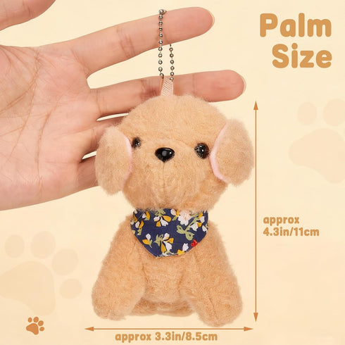 Niceup 24PCS Adopt a Puppy Party Favors Kids Mini Plush Dog Non-candy Easter Basket Stuffers Bulk Stuffed Animals Dog
