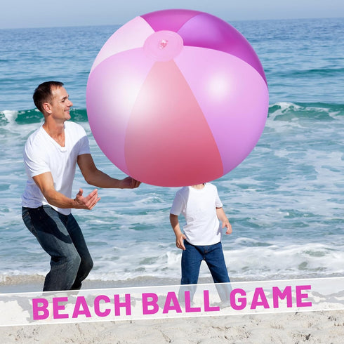2 60 Inch Summer Swimming Summer Ceenna Pcs Giant Beach Ball Large Inflatable Pool Toy Balls Toys Parties PVC Jumbo