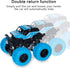 LONANDY 4 Pack Monster Truck Toys - Friction Powered Push and Go Toy Cars, Stunt Toy Vehicles for Kids Ages 3+