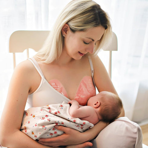 Momcozy Larger Breast Therapy Packs, Hot and Cold Breast Pads with Soft Covers, 2 Pack for Breastfeeding Relief