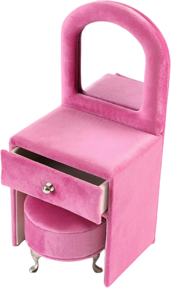 CONCISE Adult Dollhouse Furniture 1/6 1/12 Scale Miniature Velvet Sofa Hidden Jewelry