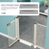Healvian 2pcs Fence Reinforcement Grooves - U Shaped Gates Groove Steel Pet Gate Door Reinforcement Tools for Stairs