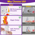 8 3-12 EPUMP Paint Your Own Cat Lamp DIY Rechargeable LED Night Light with Color Modes, Creative Arts & Crafts Activity