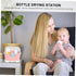 VICASKY Bottle Drying Rack with Removable Drip Tray Capacity Storage Box for Bottles Pacifiers and Cups Material Easy