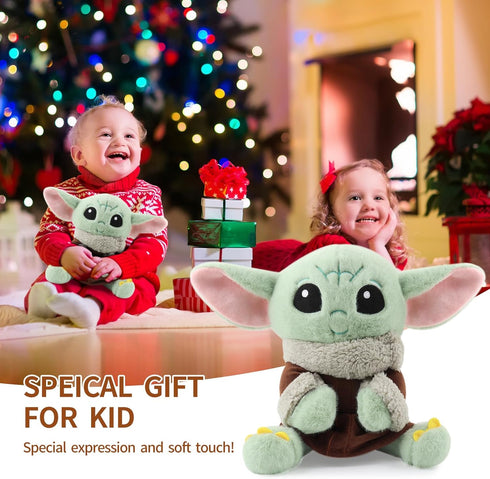 Baby Yoda Plush Toys, Stuffed Cute Yoda Doll for Kids, Travel Toys for Children (10 inch)