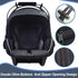 Mosquito Net for Stroller and Car Seat - Universal Fit, Durable Quality with Zipper - Black Color