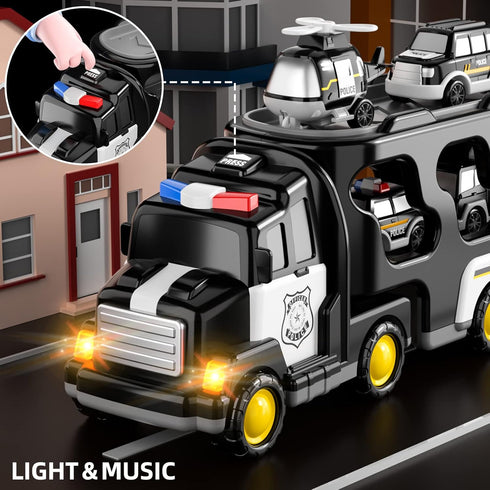 5 1 1 2 3 4 5 1-3 3-5, 1 2 3 4 5 Bennol Toddler in Police Truck Toys for Year Old Boys, Police Rescue Vehicles Car