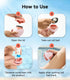 KYHDIYA Summer Sunscreen Applicator - Refillable Roll on Sponge Sunscreen, Suncream & Lotion Applicator For Kids
