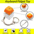 DUOBAOJIA 3 Pack 4 Keyboard Fidget Toys, Keyboard Button Decompression Toys, Fidget Keychain of Colors Keyboard