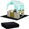 BOUTICOL Outdoor Playhouse Mat - 57'' x 57'' Portable Outdoor Play House Activity