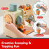 Set Counter 3+ TOP BRIGHT Wooden Ice Cream Pretend Play Toys, Play Kitchen for Kids with Ice Cream & Scoop & Menu