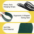 DECORLIFE Swing Seat for Swing Set, Replacement Kit with Tree Swing Straps, Supports 330lb, Green