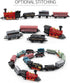 CORPER TOYS Mini Train Toy Die-Cast Pull Back Steam Train Model Set - 4 Packs (16 Pieces)