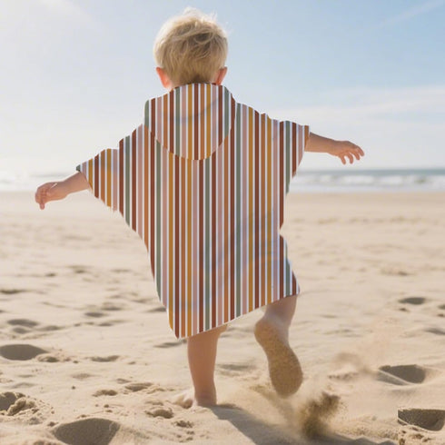 CoolaPeach Toddler & Kids Hooded Bath & Beach Towel - Microfiber Wearable Poncho for Bathroom, Pool, Beach