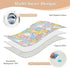 siphylline 52" 34" Colorful Cartoon Cats Extra Large Resuable Toddler Mattress Pads Highly Absorbent Pads for Bed
