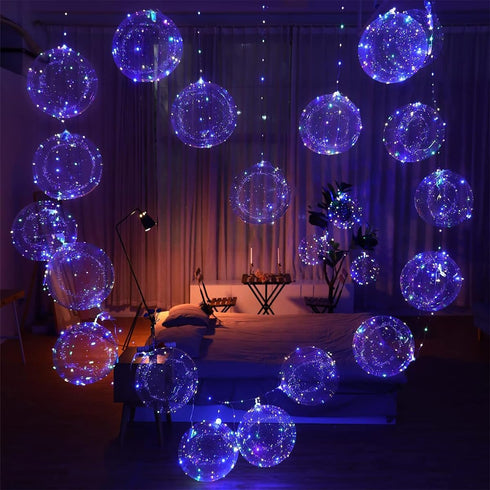 18 Packs Light Up LED Balloons - Cell Battery Included, 3 Modes Flashing, Perfect for Birthday Wedding Decorations (4