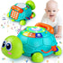 Ussybaby Baby Crawling Toys 6 to 12 Months, Infant Turtle Musical Toys