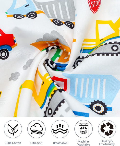 2 Pack 13"x 18" 14"x19" ALVABABY Toddler Pillowcases Organic Cotton Kids Pillow Cover Fit or Envelope for Girl Boy
