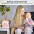 Countertop Kisangel Baby Bottle Drying Rack High Capacity Bottle Dryer with Detachable Hollow Drain Net and Pacifier