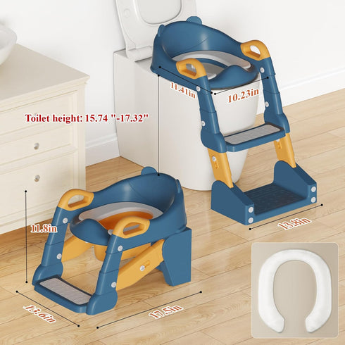 Potty Training Seat, Toddler Toilet Seat for Little Boys Girls, Potty Training Toilet with Urinals, Toddler Step Stool