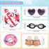 18 Inch Doll Summer Outfits Set, Vibrant Swimming Playset for American Doll Girls with Bikini Swimsuits and Accessories