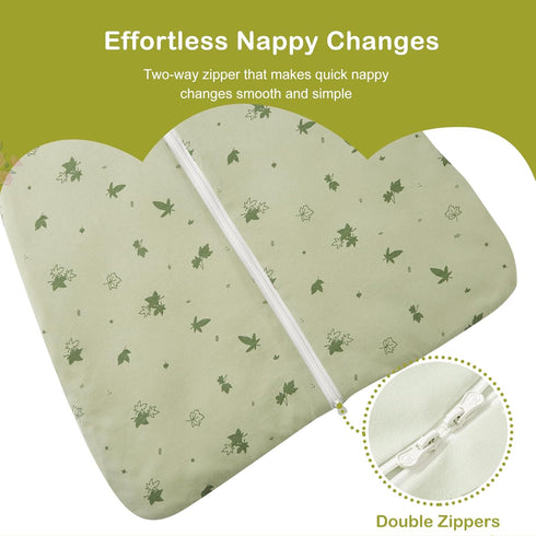 Nivolltha 1.5 100% 3-6 Super Soft TOG Sleep Sack, Organic Cotton All Season Warm Baby Wearable Blanket for Months