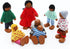 23 Set ONEST Pieces Wooden Dollhouse Family Mini People Figures Dollhouse Dolls Wooden Doll Family Pretend Play Figures