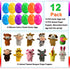 12 Pack Easter Eggs Filled with Animal Finger Puppets, Easter Basket Stuffers Surprise Easter Gifts Prefilled Mini