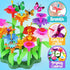 FUNZBO Flower Garden Building Toys, STEM Gardening Gift for Kids, Sorting and Stacking Crafts for Girls