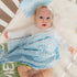 Letter(47"x60") KAINSY Personalized Baby Blanket, Custom Name Baby Blanket for Boy Girl, Double Layer Dotted Backing