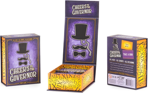Cheers to The Governor - Card Games for Family Game Night - Party Games for Kids 8 and Up - Travel Games for Adults