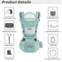 7-45lbs Baby Carrier Ergonomic Infant Carrier with Hip Seat Kangaroo Bag Soft Baby Carrier Newborn to Toddler Front