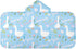 Burbuja 3-10 24x50 Cute Geese Hooded Bath Towel for Kids, Soft Absorbent Plush Beach Towel Wrap for Girl Boy Shower