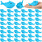 HFAYDZSW 100 Pcs Rubber Sharks for Kids, Blue Shark Bath Toys Cute Floating