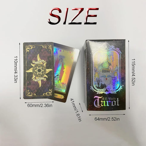 IXIGER Tarot Cards with Guide Book and Gift Bag - Classic 78 Card Deck for Beginners and Experts