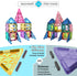 110PCS Sets 3D 3 4 5 6 7 8 9 Jasonwell Magnetic Tiles Kids Magnetic Blocks Building Magnet Toys Preschool Educational