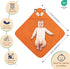 100% 3D Mother's Choice Organic Cotton Baby Hooded Towel Ultra-Soft & Absorbent Baby Bath Towels for Newborn
