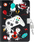 WERNNSAI Kids Diary for Boys - Luminous Video Game Journal, A5 Lined Notepad with Lock and Keys, Gaming Notebook Gift