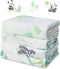 4-Pack Baby Muslin Swaddle Blankets, 47 x 47 Inches, Soft Breathable Bamboo