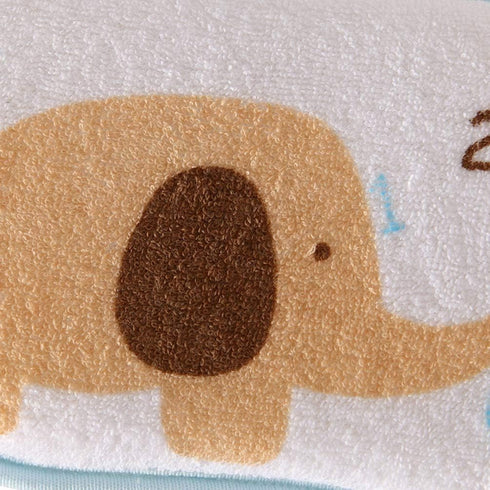 Lurrose 3PCS Baby Bath Sponge, Cartoon Elephant Soft Cotton Scrubber for Toddler Infant, Mixed Color