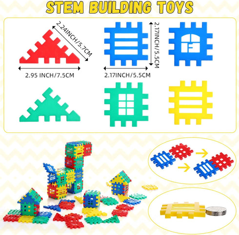 310 Pcs Interlocking Building Blocks, Kindergarten Toy Building Sets for Kids, Preschool Toys for Back to School