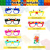 Hxezoc 12 Pcs DIY Building Bricks Glasses, Creative Building Block Games for Kids, Birthday Party Supplies