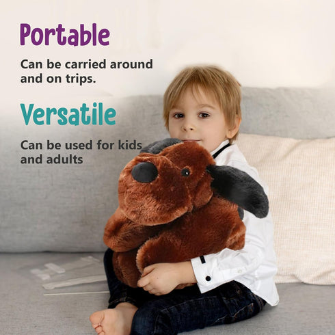 5lbs 20'' Cuddle Buds Weighted Dog Stuffed Animal for Sensory Needs, Plush Dog, Weighted Stuffed Animals for Adults