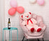 Giant Teddy Bear Stuffed Animal Plush with Red Ribbon Bow, 36 inch Pink Valentine's Day Gift for Kids and Girlfriend