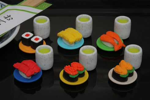 20 Assorted IWAKO Japanese Puzzle Erasers - Restaurant Food Collection (Randomly Selected)