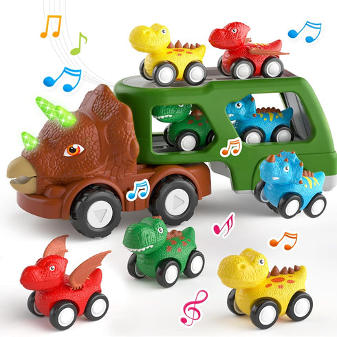 newcrave 5 in 1 Dinosaur Car for Toddlers Toy for 1 2