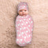 Generic Set Personalized Baby Swaddle Blanket- Customized Nursery Blankets, Custom Newborn Gifts, Infant Hospital