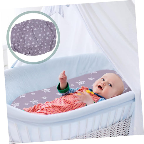GARVALON Stretchy Changing Pad Cover for Boys & Soft Changing Pad Sheet Stars Design Reusable Changing Table Cover Fits
