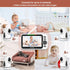 Video Baby Monitor with Camera and Audio, 5" Display, No WiFi, 30H Battery, 1000ft Range, Remote Pan-Tilt-Zoom, Night
